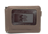 HAARLEM Unisex KUZE 21443 Leather Money Clip Wallet Mink
